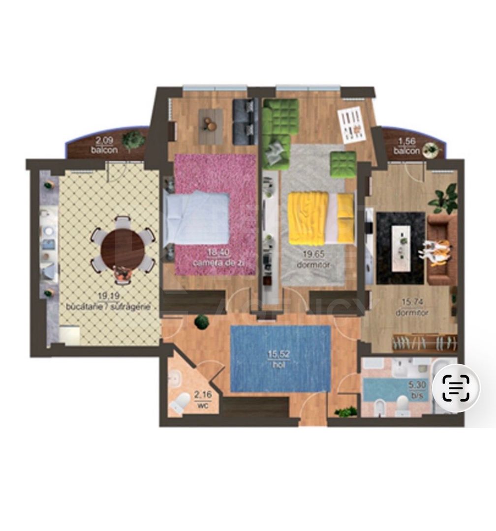 Vânzare, Penthouse, Strada Nicolae Dimo, Durlești - Poză 3
