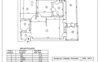 3 camere  + LOC DE PARCARE inclus || AVIATIEI - Schiță 22