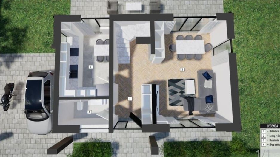 Casa individula, zona Primariei Floresti - Schiță 10