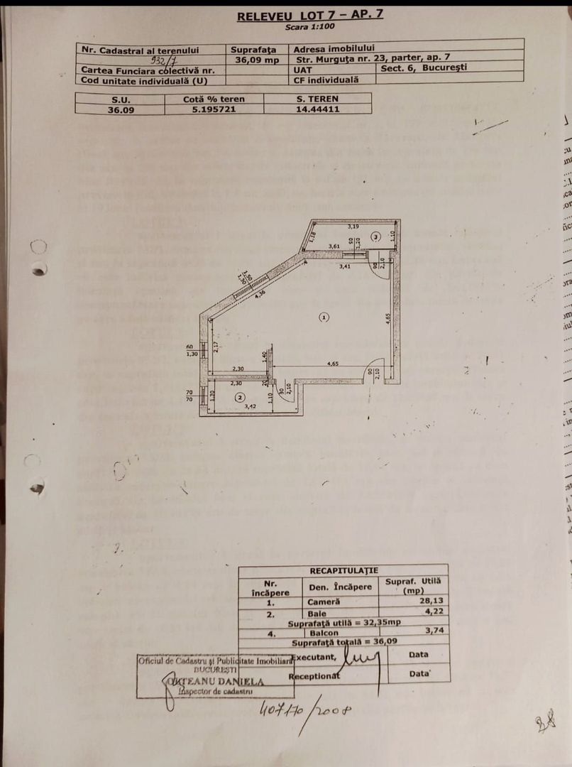 Garsoniera Militari Gorjului Metrou Parcul Liniei Bloc 2008 - Schiță 2