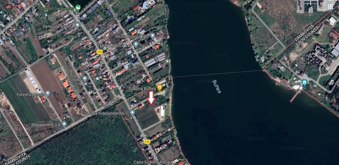 Teren pentru casă cu priveliște la lacul Buftea. - Poză 1