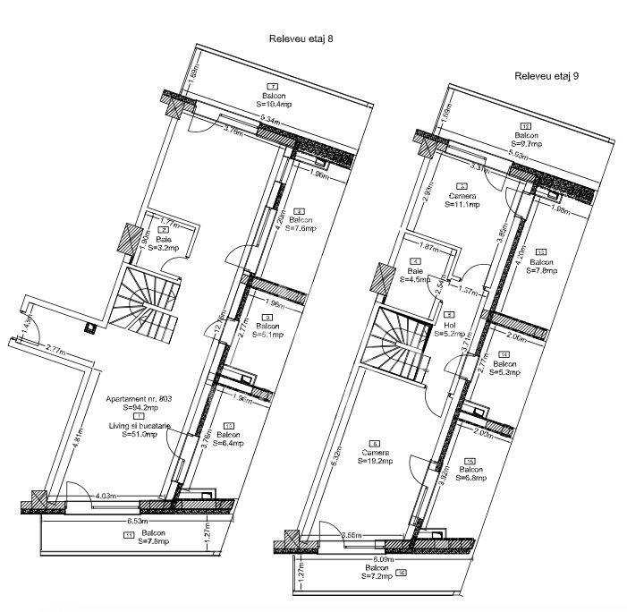 Apartament generos 3 camere | orientare E-S-V | 0% comision | Wings - Schiță 17
