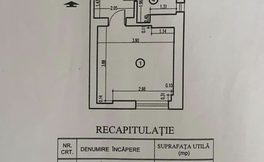 Apartament cu 2 camere 45,90 mp - parcul Carol - Poză 11