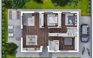 Casă individuală 4 camere Tunari - Poză 6