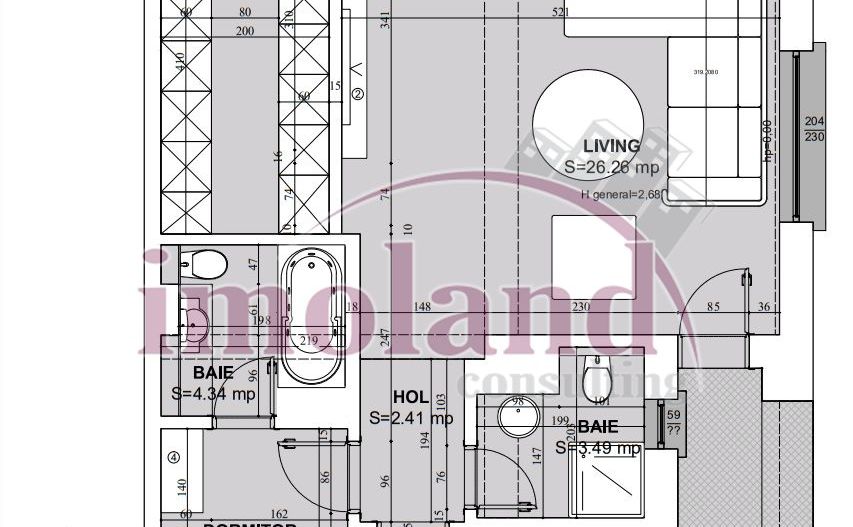 Apartament 3 camere cu dressing mare - Petricani-Lacul Tei - Schiță 18
