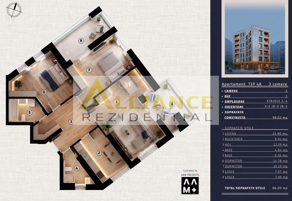 [TINERETULUI] Apartament 3 camere - 2 bai | 100 MP - Poză 6