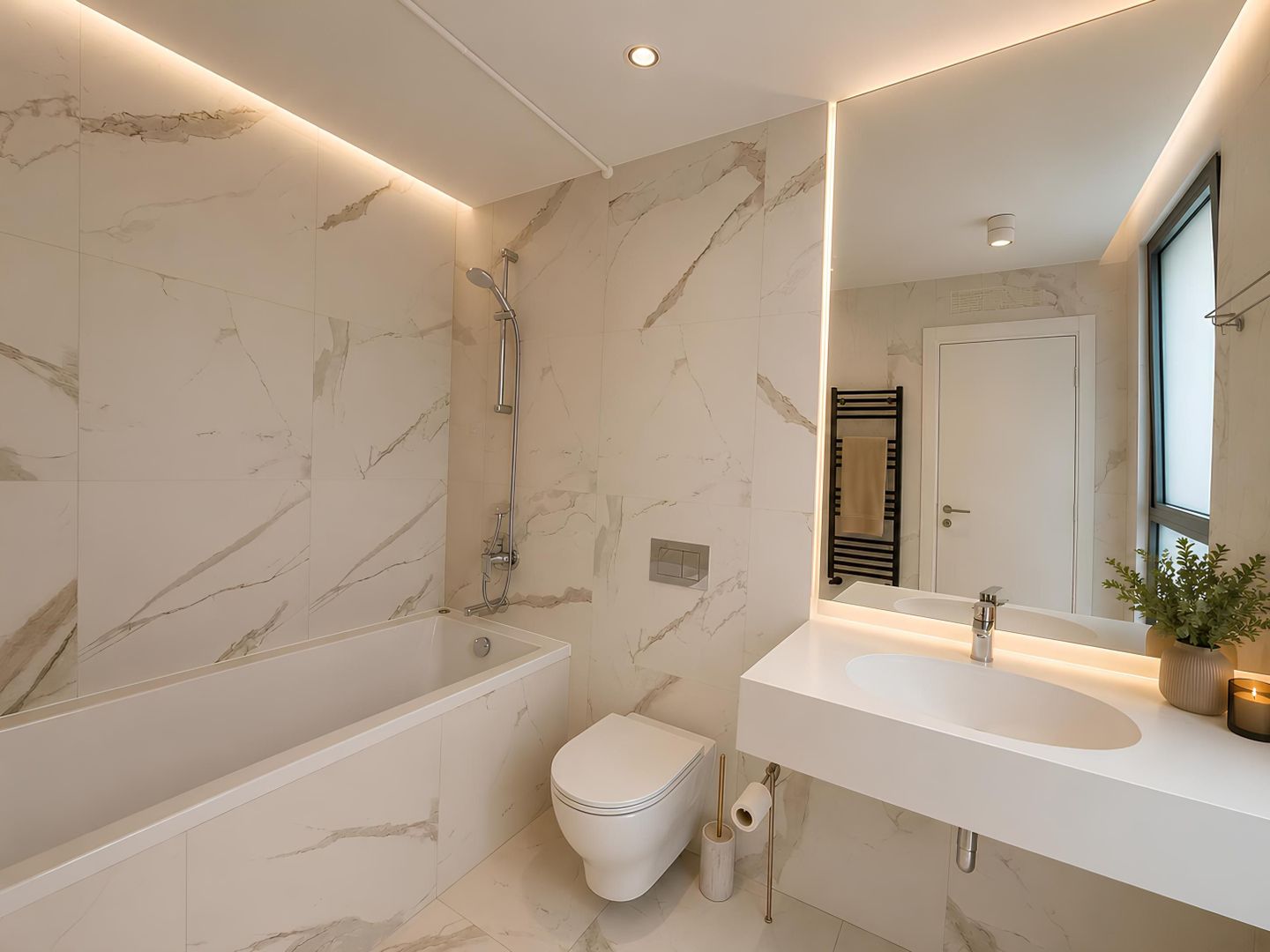 Apartament 3 camere cu terasă și vedere urbană | One Herăstrău Towers - Poză 11