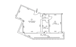 Office-2 Camere | Lift | Parcare Subterana | Central | Comision 0 - Schiță 20