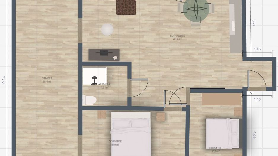 Comision 0% Iancului - Matei Voievod 3 camere - Poză 1