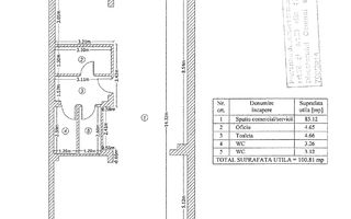 Spațiu comercial de închiriat–101 mp utili, vitrină 7.5 ml,Metalurgiei - Poză 6