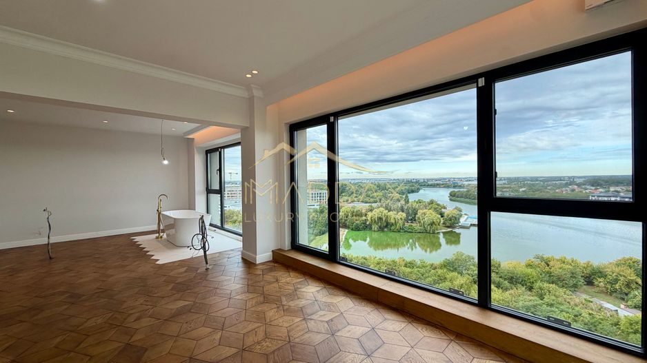 Penthouse cu 4 camere // terasă 70 mp / 200 mp / 3 parking / Straulesti - Poză 3
