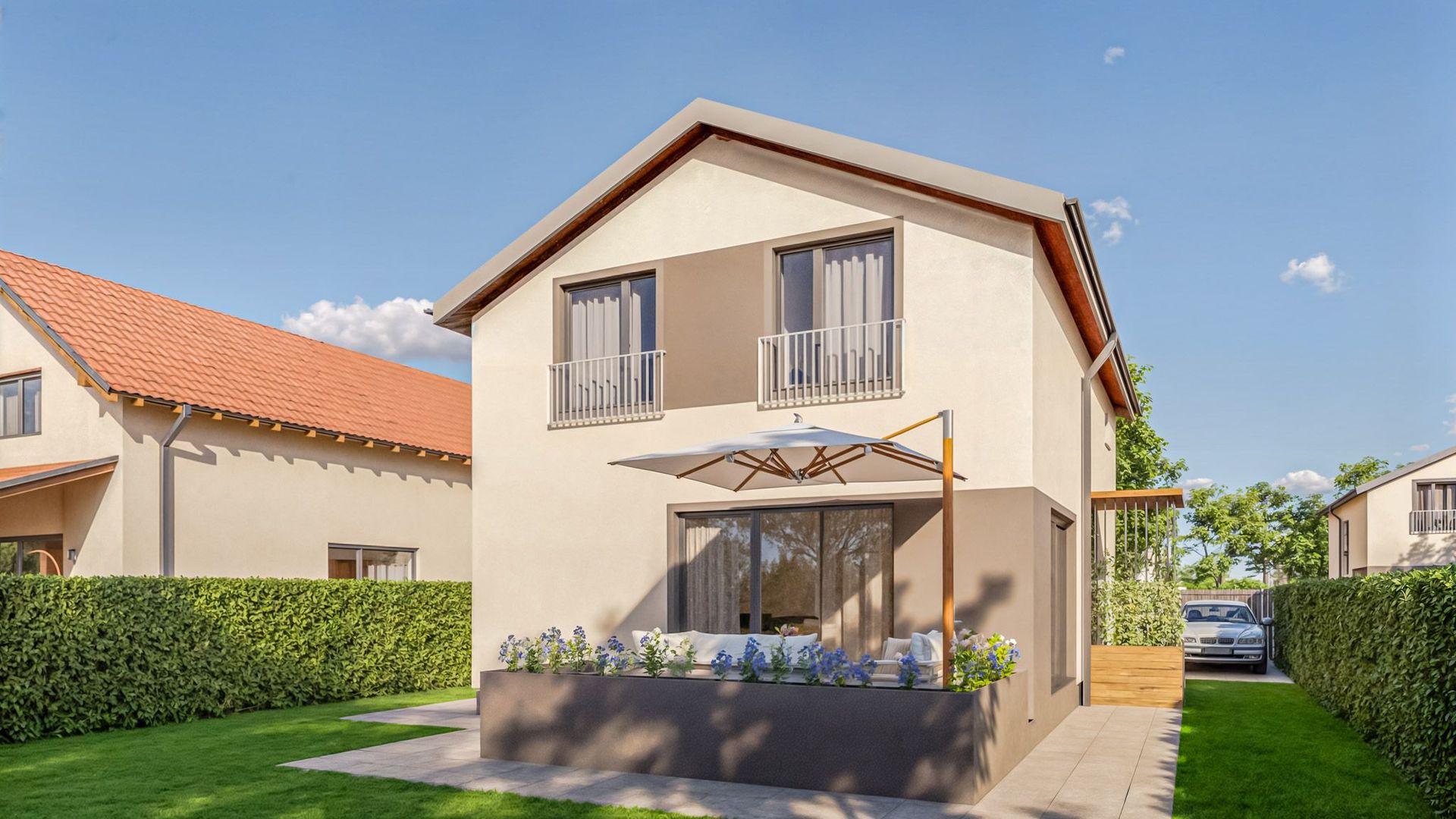 Case individuale în Sânpetru, cu teren 400 mp și toate utilitățile - Poză 1