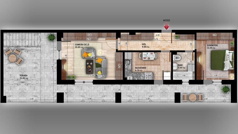 Apartament de 2 camere decomandat în zona Theodor Pallady - Poză 1