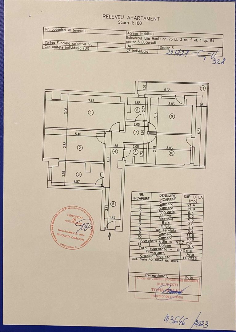 Apartament 4 camere 106 mp la 5 min de Metrou Paci - Poză 1