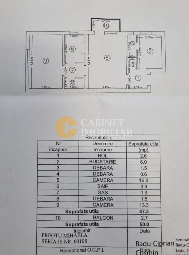 Podu Ros/Cantemir - Bloc Fara Risc - 2 Camere modelul mare cu 3 debarale - Poză 6