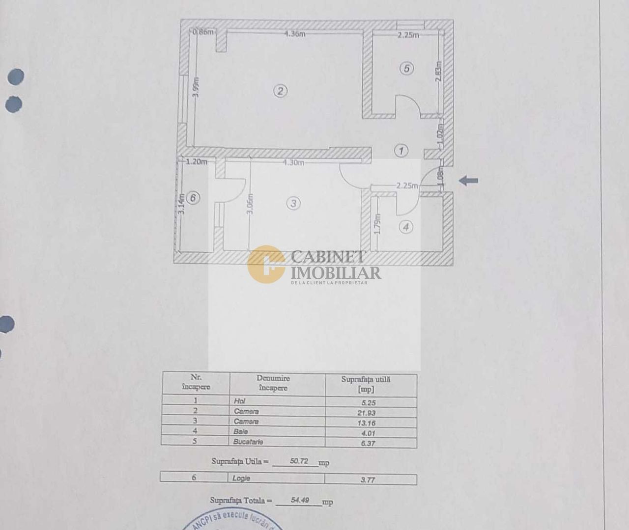 2 Camere - 55MP | Decomandat | 2013 | Parcare | M Gorjului la 6 minute - Schiță 8