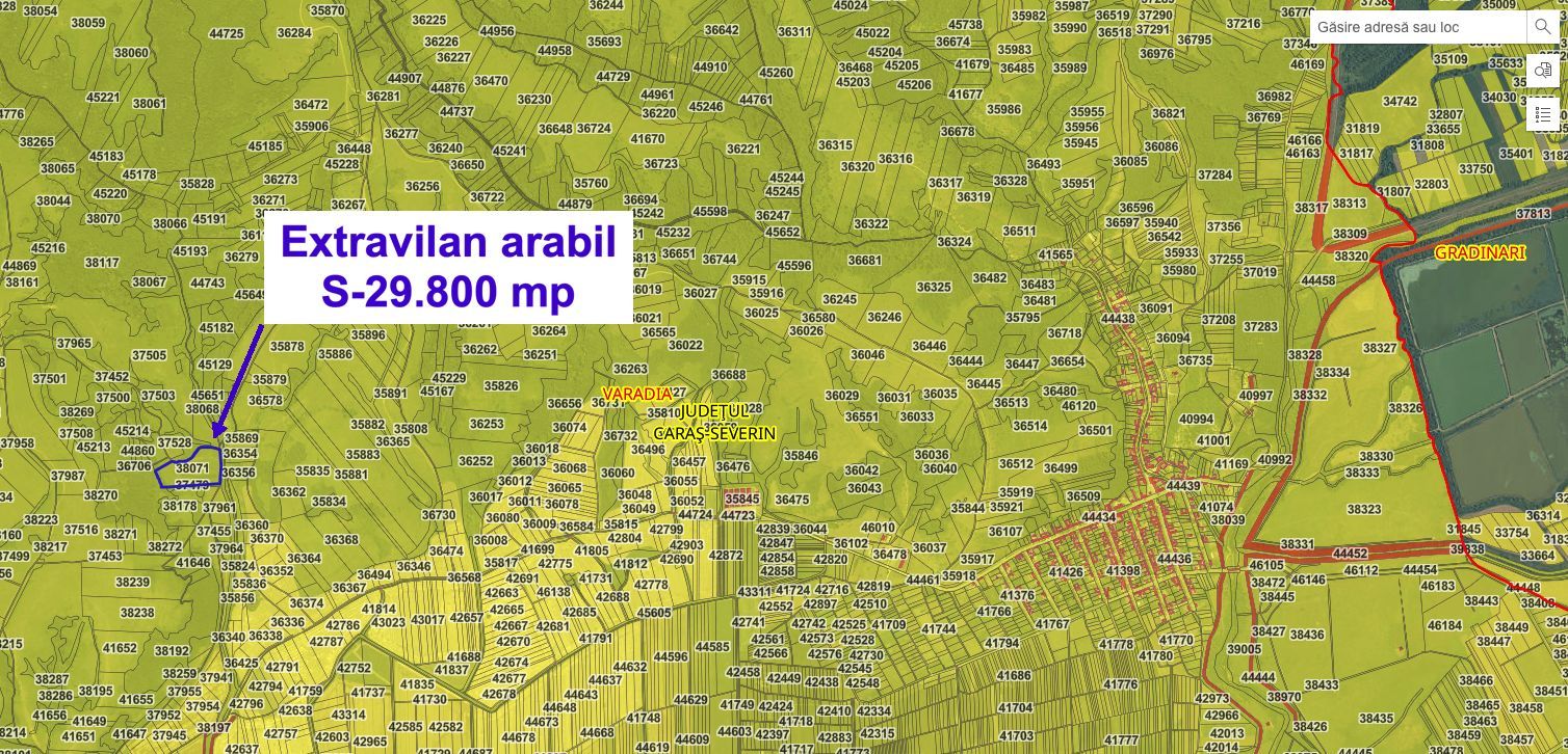 Teren extravilan arabil 29.800 mp – Vărădia, Caraș-Severin - Poză 3