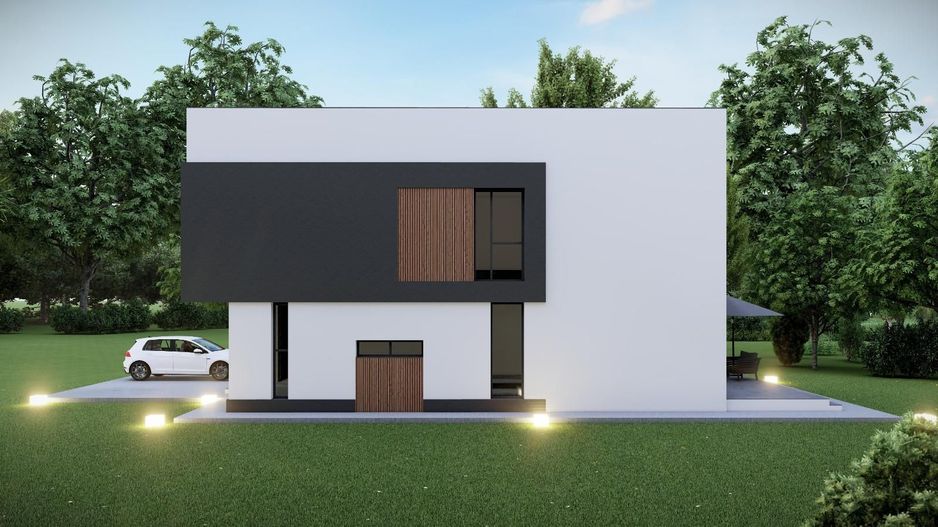 Vila eficienta energetic Tunari, strada publica, POMPA SI PANOURI SOLARE - Poză 5