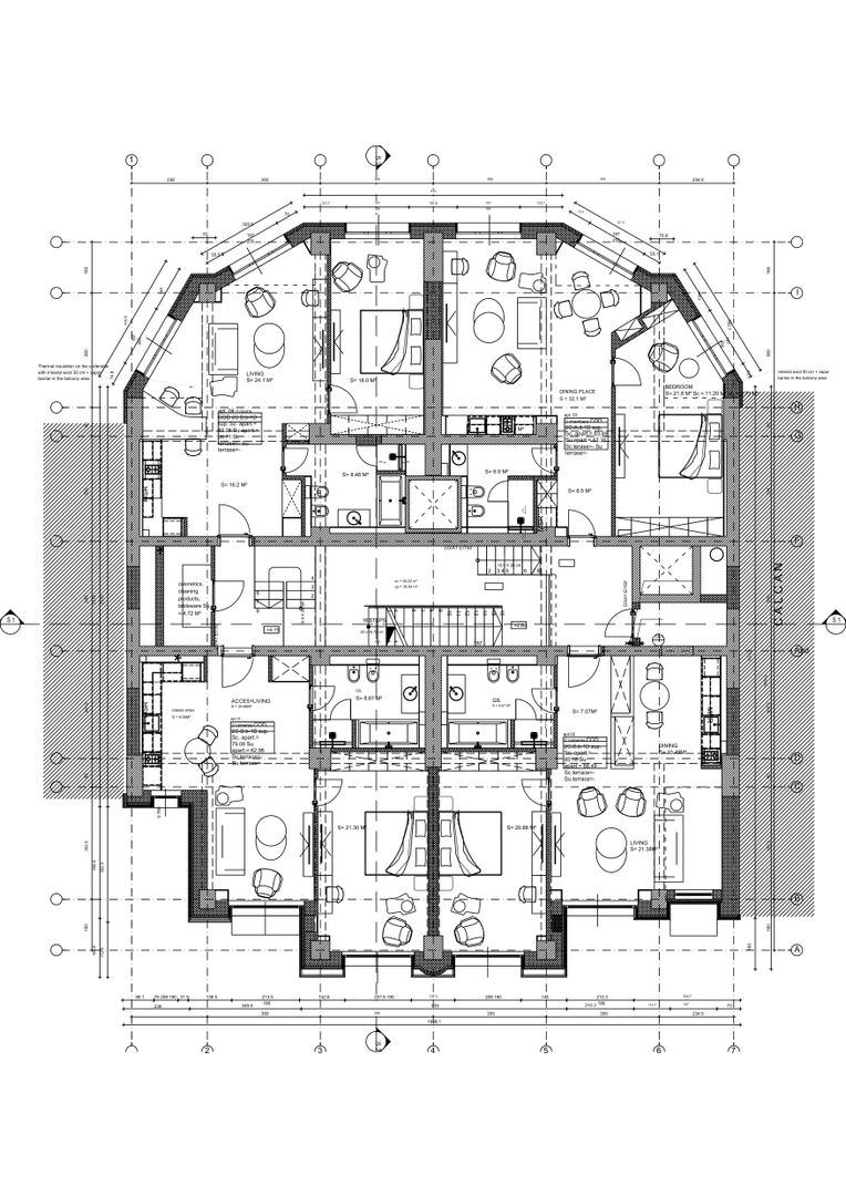Aparthotel building Unirii B+GF+E+11 floors with 51 apartments, restaurant and SPA - Poză 60