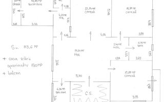 Spatiu birouri | 110MP | Parcare | Curte | Calea Dumbravii - Schiță 10