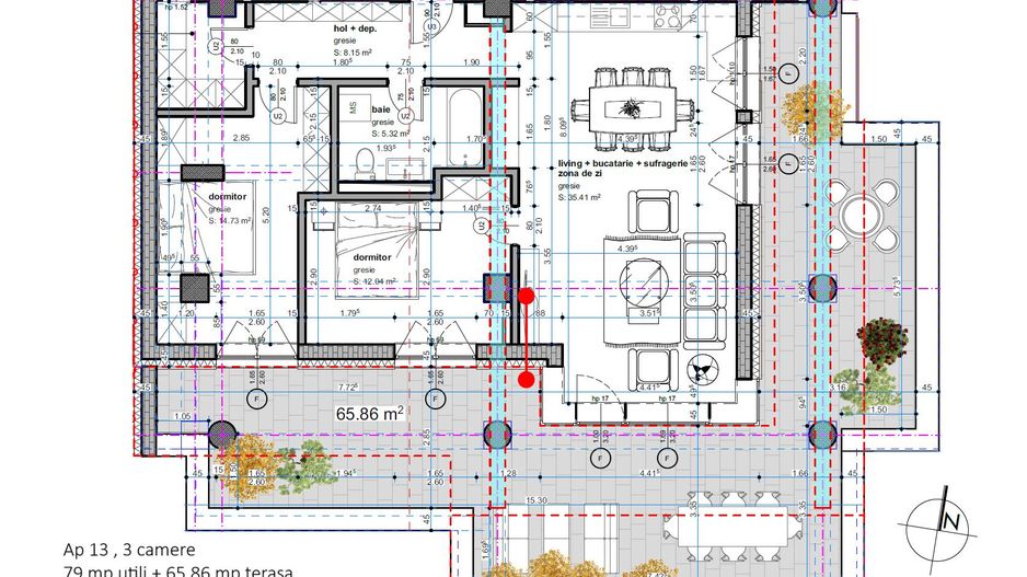 Dâmbovița-Șagului | Bloc Nou | 2, 3 și 4 Camere | Penthouse | Parcare subterana - Poză 6