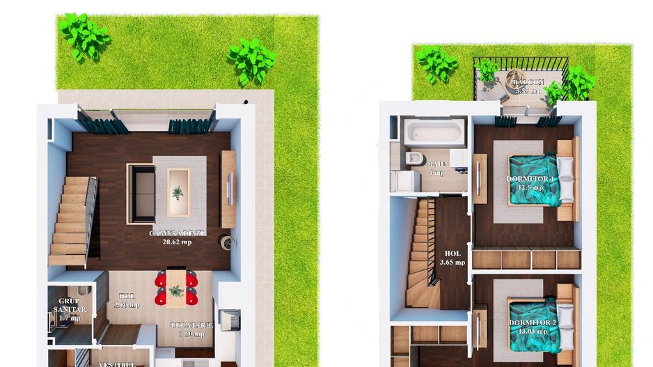 Vilă modernă 3 camere cu grădină privată – Cosmopolis - Poză 18