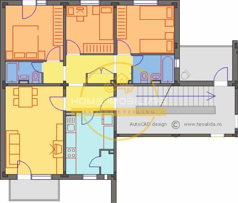 Etaj 1 Apartament 4 Camere-Decomandat 81mp!/2Bai-Bloc din 1984 Zona Frumoasa - Poză 8