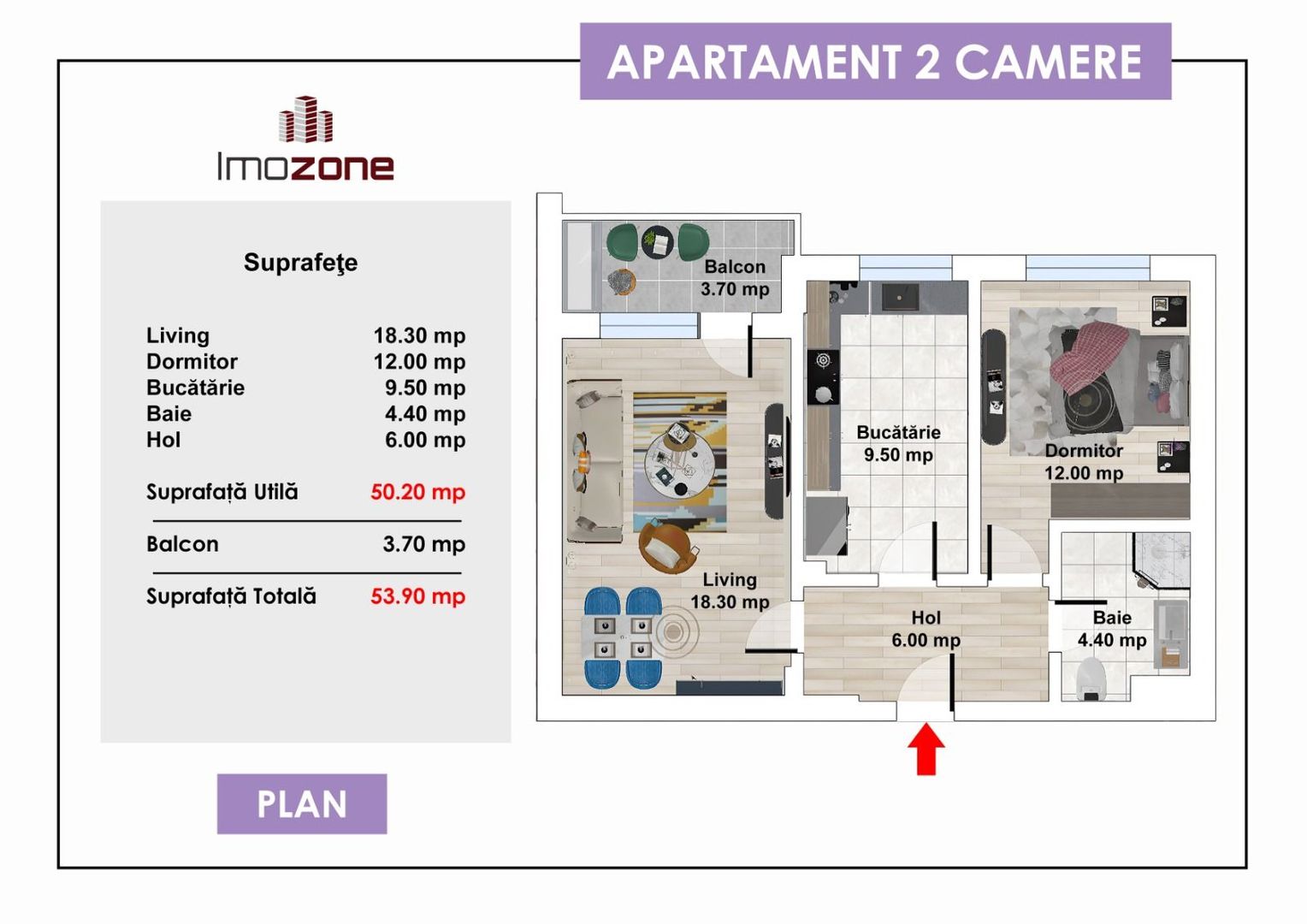 2 camere, 55 mp, decomandat,  BLOC NOU, BD TIMISOARA, Comision 0% - Poză 11