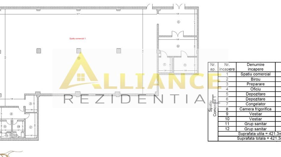 [IDEAL INVESTITIE] Spatiu comercial | 421 MP | Metrou Berceni - Schiță 5
