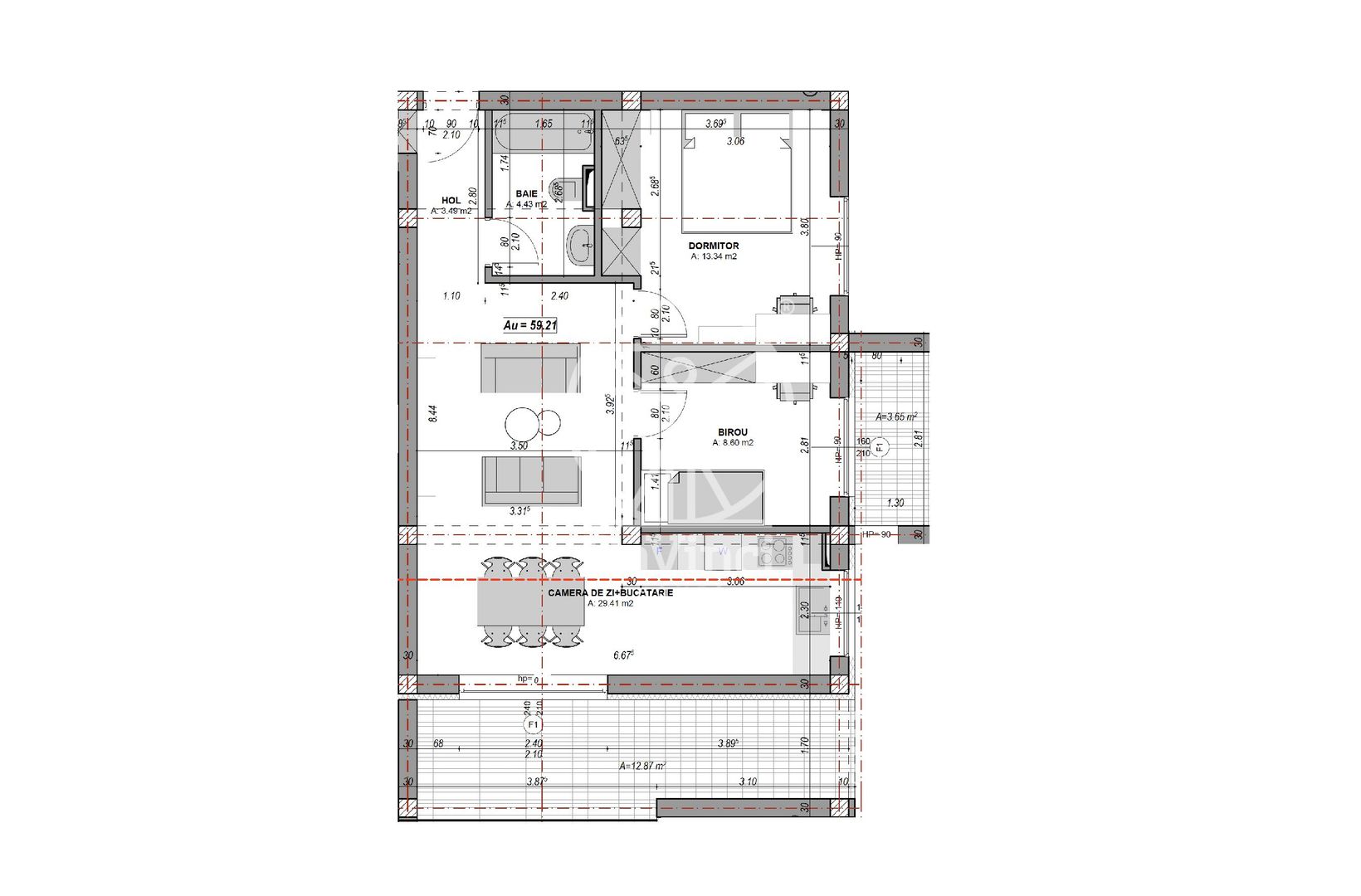Apartament 3 camere - aer conditionat, la cheie (NCL-COL-ap.1) - Poză 5