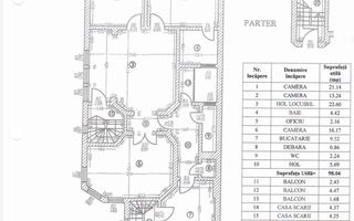 închiriere o vilă interbelică elegantă, complet restaurată - Schiță 20