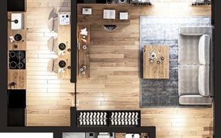 Apartament 1 camera Bugium-Mega Image - Poză 2