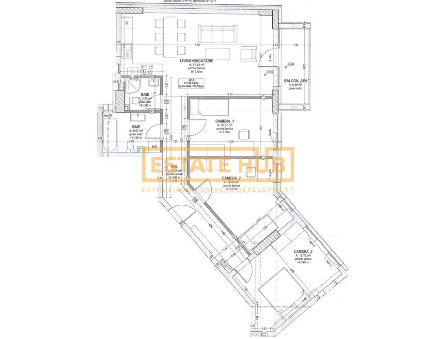 Apartamente 4 camere | zona Parcul Feroviarilor | Comision 0% - Poză 8
