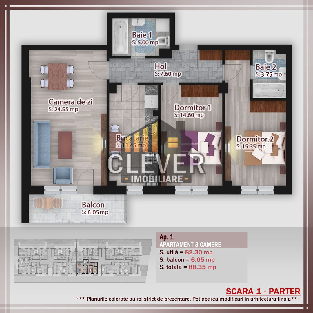 Apartament 3 camere Theodor Pallady Suprafata Generoasa - Poză 1