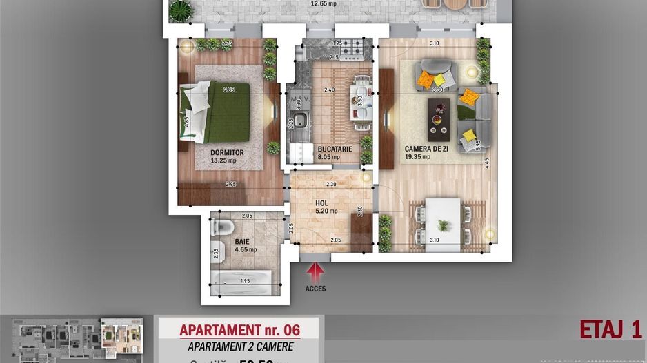 APARTAMENT 2 CAMERE DECOMANDAT- NICOLAE GRIGORESCU - Poză 1