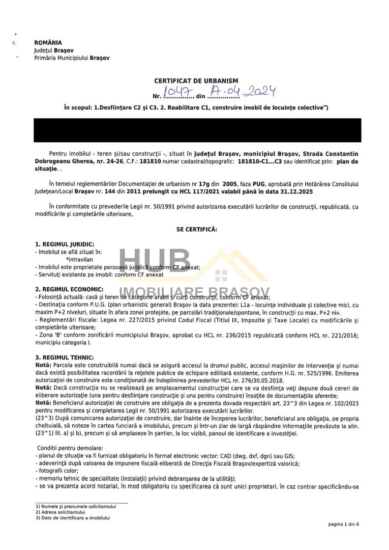 Teren Rezidential Centru Brasov | Dobrogeanu Gherea | 850mp - Poză 10