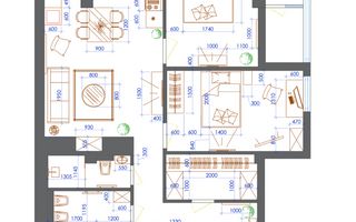 Vânzare, apartament, 3 camere, str. Vasile Lupu, Buiucani - Schiță 19