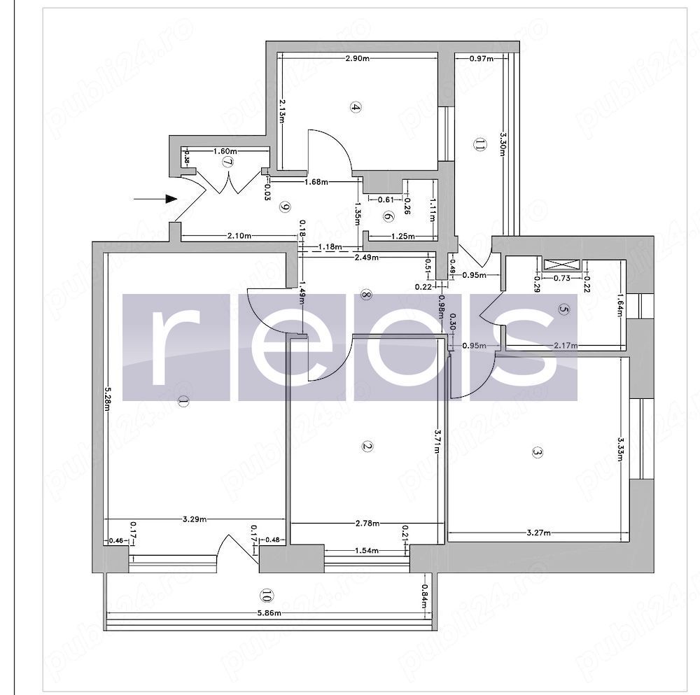 VANZARE 3 CAMERE DECOMANDAT DECEBAL - BABA NOVAC - Poză 8