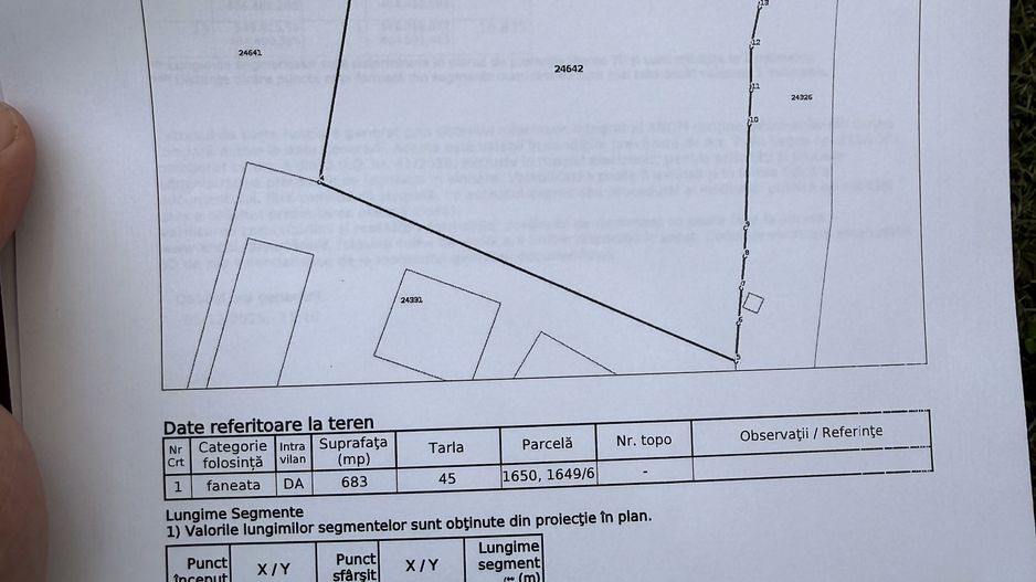 Teren intravilan 683 mp deschidere la strada asfaltata ! - Poză 12