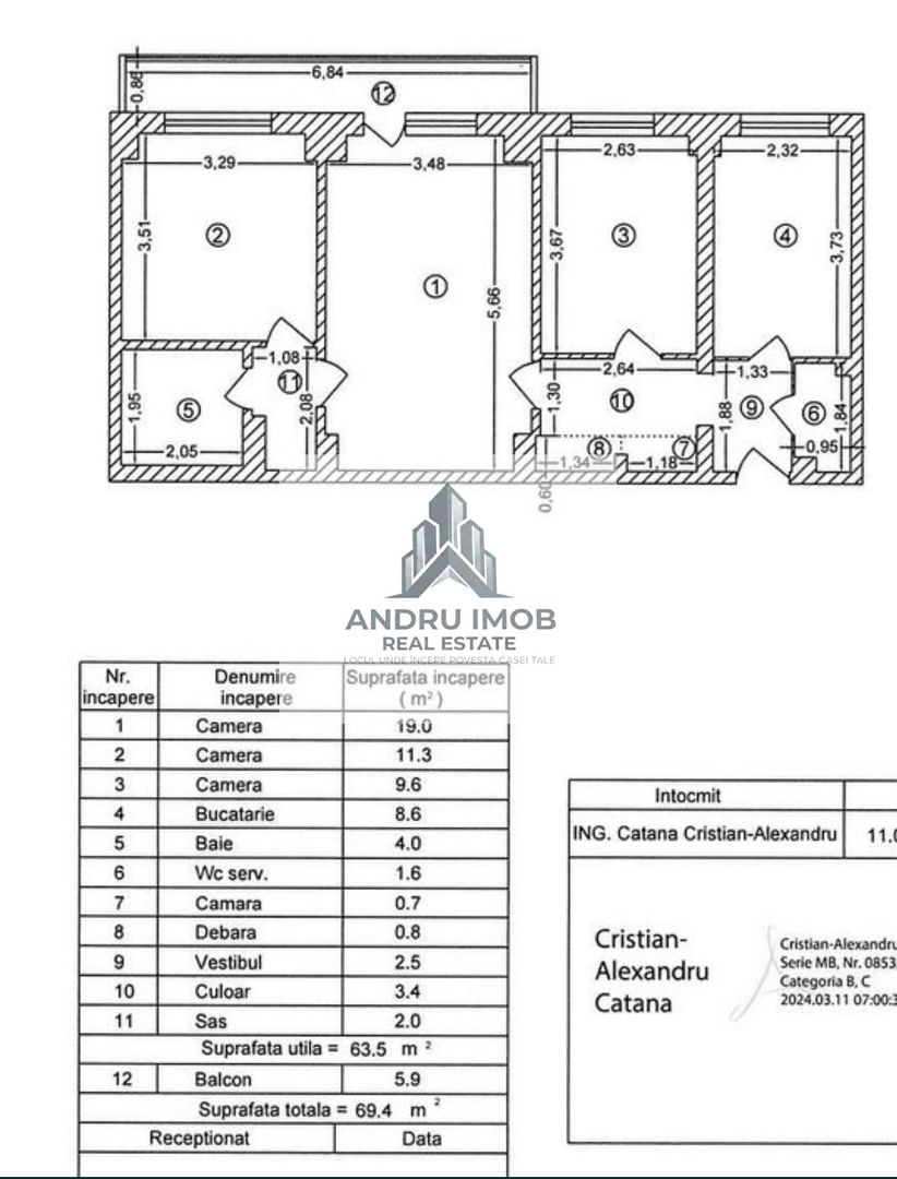 Apartament 3 Camere/ Decomandat / Dristor - Poză 10