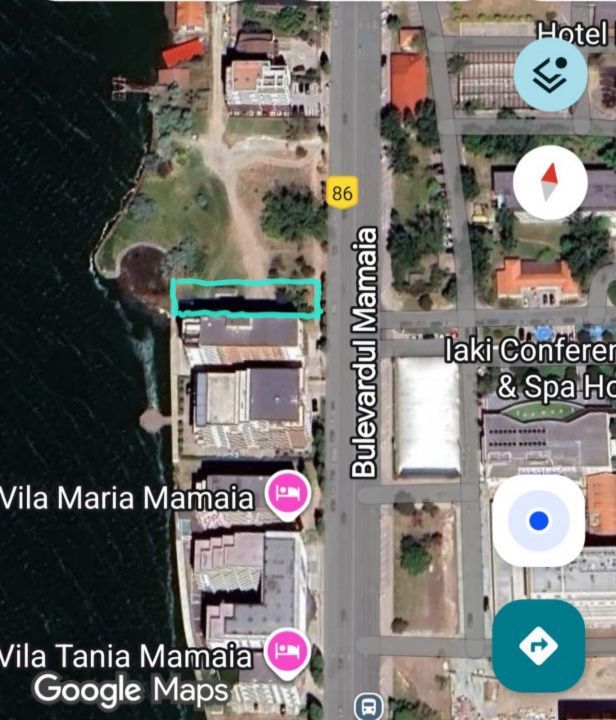 Teren 855 mp Mamaia – zona Iaki, deschidere 16 m la B-dul Mamaia și lac - Poză 1
