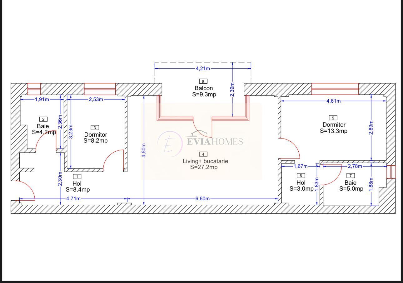 Bloc cu regim redus de înălțime/3 camere/2 băi/Construcție premium - Poză 2
