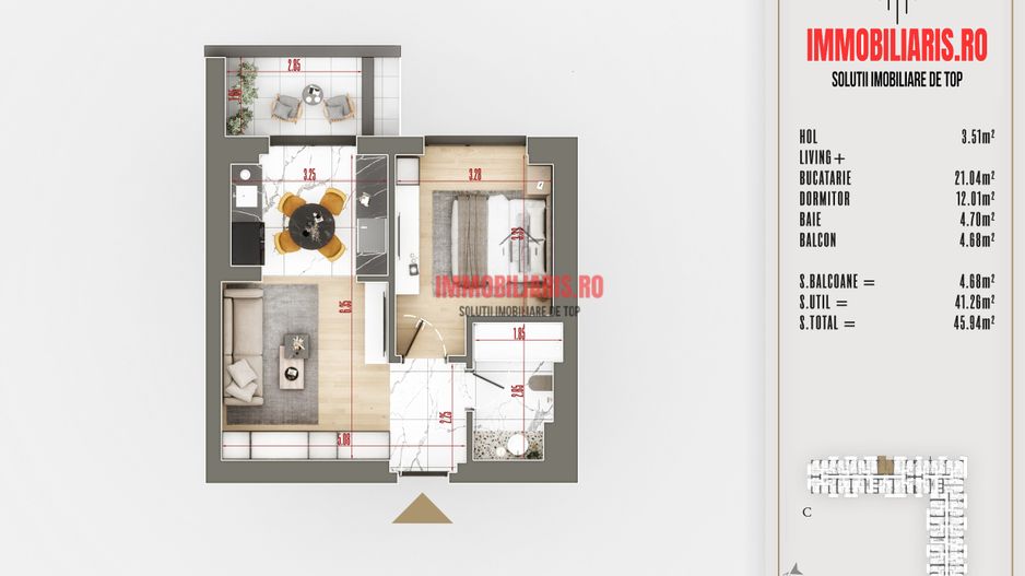 Blvd. 1 Decembrie, Parcuri, Transport STB, Direct Dezvoltator - Schiță 2