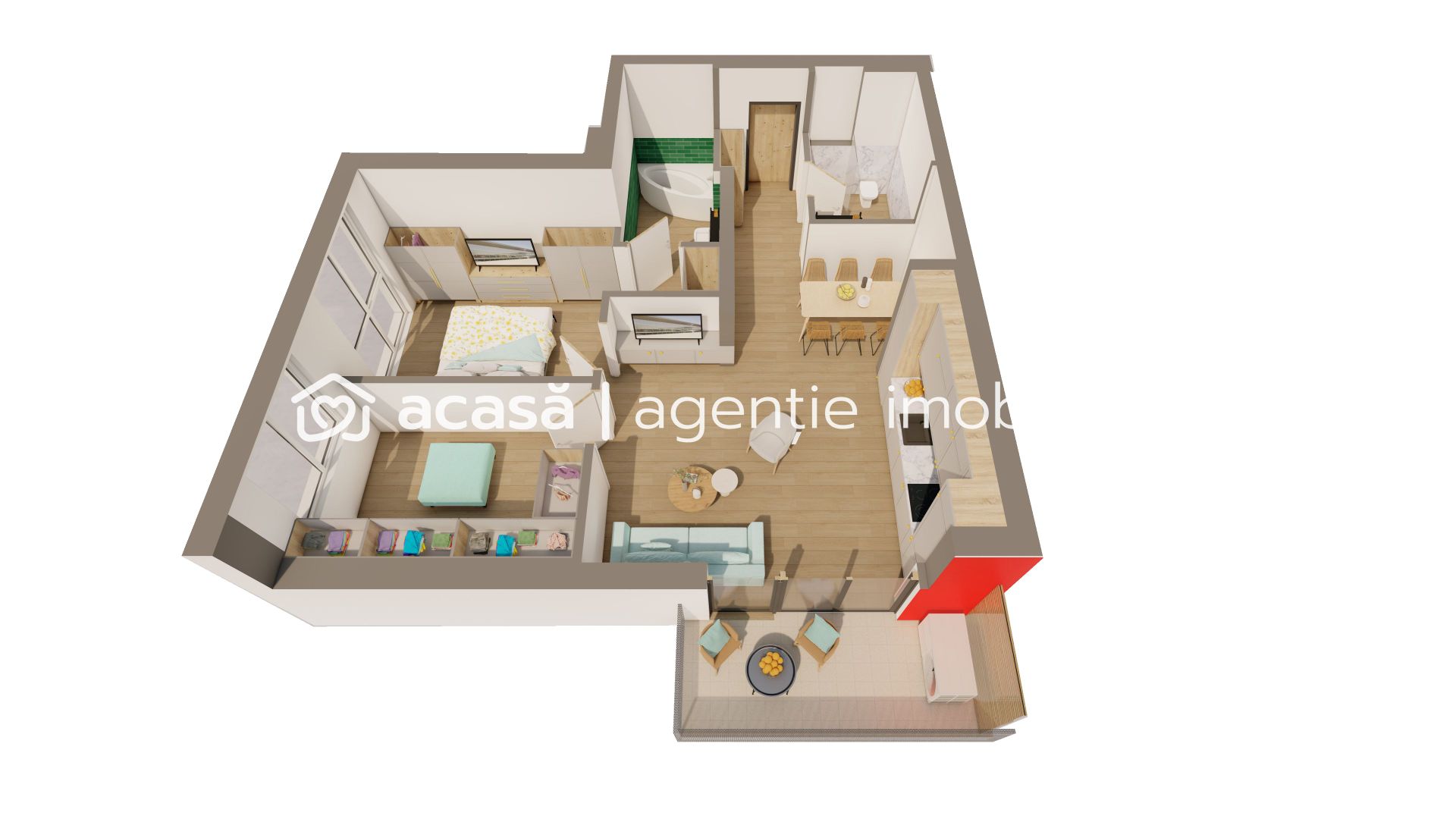 Apartament, cu 2 dormitoare, cartier exclusivisist! - Poză 9