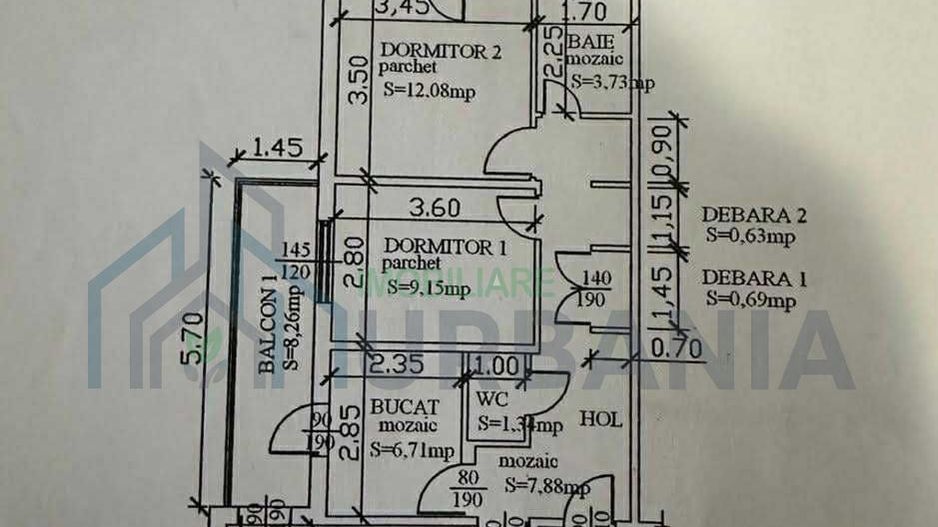 Apartament 3 camere, complet renovat, Tomesți, etaj 4 - Poză 1