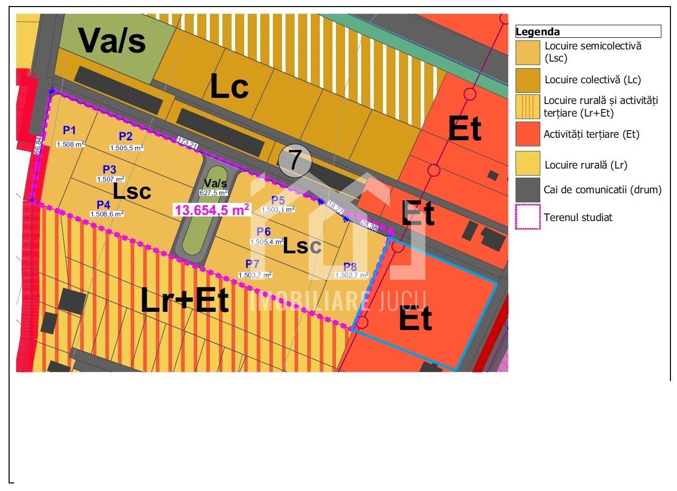 Teren de închiriat DN1 4.233 mp – UTR Et – Jucu de Mijloc 60m front - Poză 2