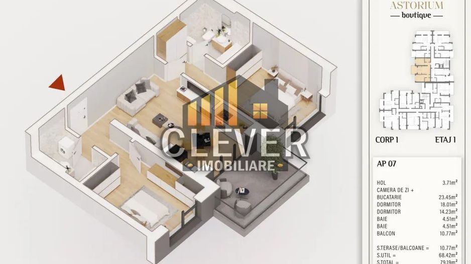 Astorium Boutique 3 camere Pallady, Metrou 8 min | Comision 0% - Poză 3