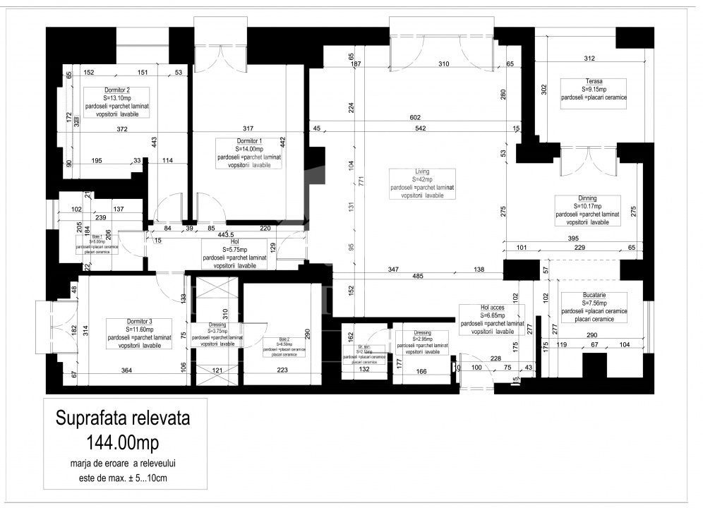 Herastrau | 4 camere | 155mp | loc de parcare - Schiță 42