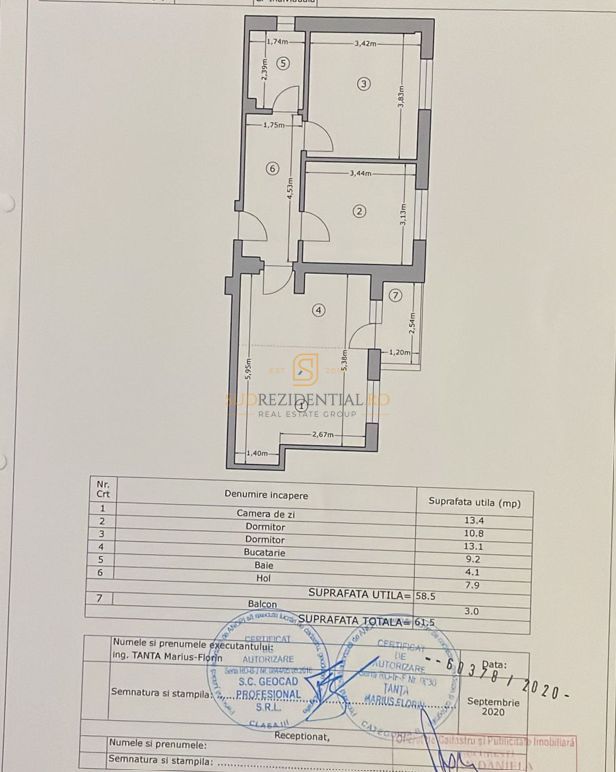 Apartament 3 camere, decomandat, Sector 4, Comision 0% - Schiță 8