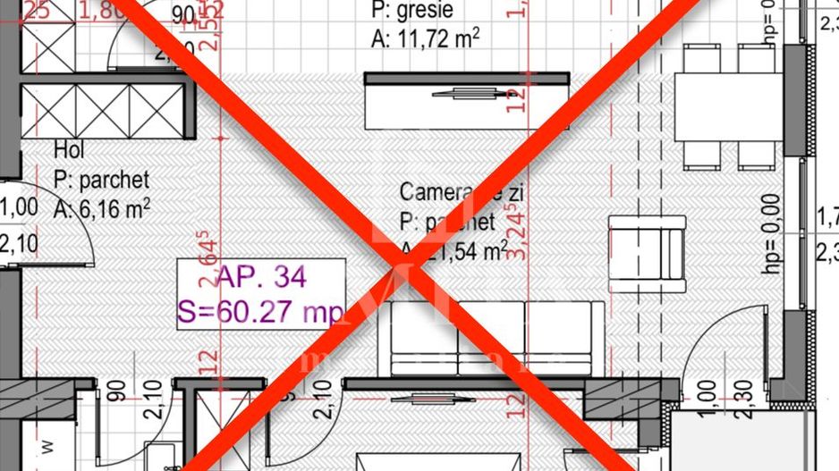 Apartament cu suprafață generoasă | Imobil nou | str Soporului - Schiță 13
